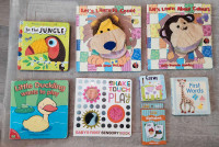Baby Sensory Book Lot (8 Items) Touch & Feel, Lift the Flap