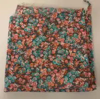 Vintage Floral Fabric Pink Blue For Sewing, Quilting, Crafts