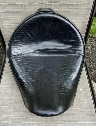 Corbin motorcycle seat, fits Full size Kawasaki Vulcan’s. Comes with the clips, not pictured here Wa...