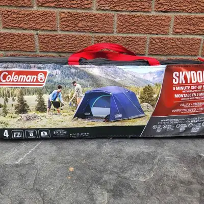 Camping Tent – 4-Person Skydome with Vestibule | Quick Setup, We, View more