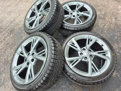 225/40/R18 Audi OEM rims and Yokohama winter tires for sale. Bolt pattern is 5x112. BRAND NEW CONDIT...