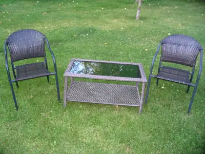 Set of 2 outdoor chairs, View more