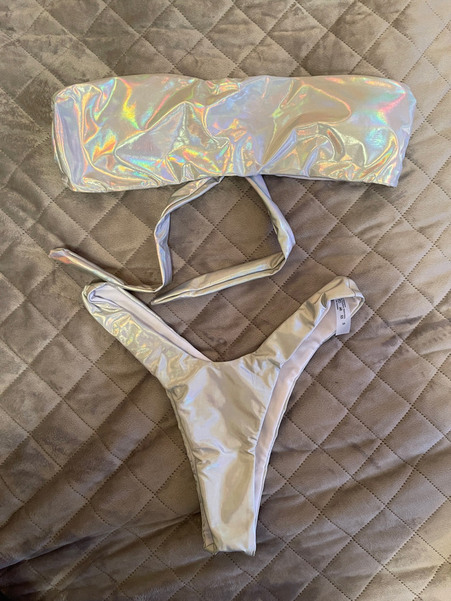  Holographic bandeau bikini swimsuit  in Women's - Other in Oshawa / Durham Region