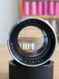 Voigtlander Nokton 50mm F1.5 lens by Germany with Leica M mount