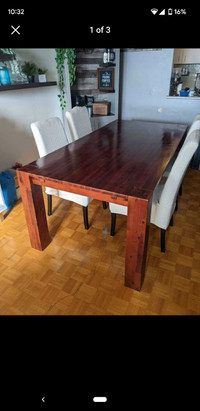 Acacia Wood Dining Table 