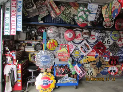 Metal Sign Collection,of various,1700 plus signs, View more