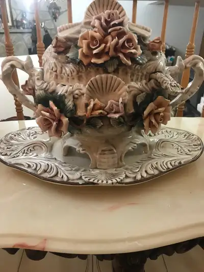 Majolica Rose Terrine, View more