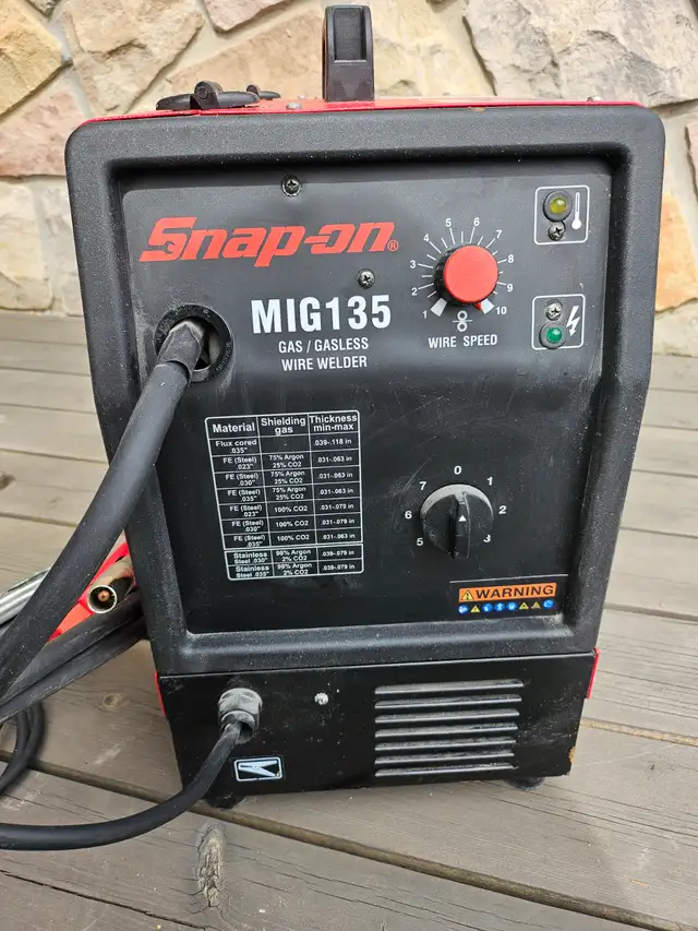 Snap-on 135 A Portable MIG Welder (MIG135) in Power Tools in Kawartha Lakes - Image 3