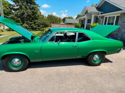 1969 ss nova 396-375hp 4 speed mundi close ratio. 12 bolt posi Car had a frame off restoration less...