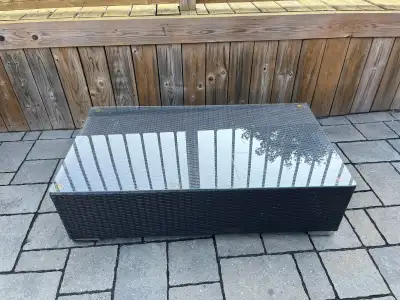 patio - wicker coffee table, View more
