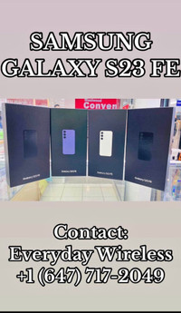 BRAND NEW SEALED SAMSUNG S23 FE 128G WITH 1 YEAR WARRANTY 