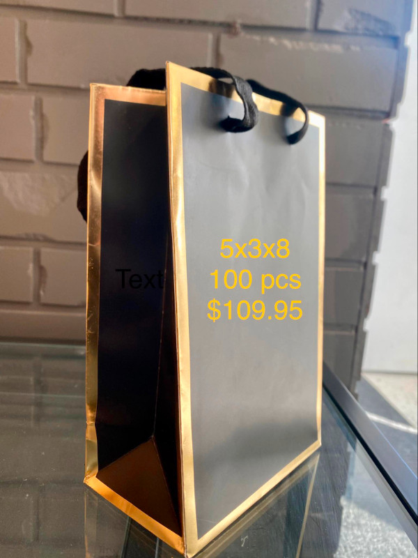 BLACK/GOLD TRIM BAGS (S-M-L) in Other Business & Industrial in City of Toronto - Image 3