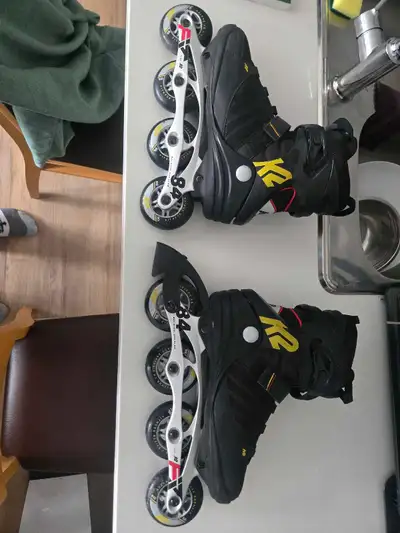 k2 size 10 men rollerblades like new, View more