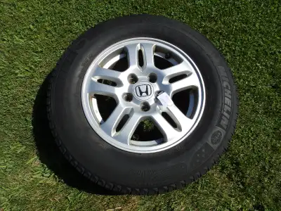 Selling 4 Michelin XICE snow tires mounted on 15 inch Honda wheels. All tires have 6/32 wear. New ti...