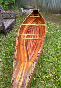 Handcrafted Wooden Canoe (16’)