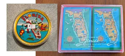 Cartes à jouer rondes Florida et jeu double Florida, View more