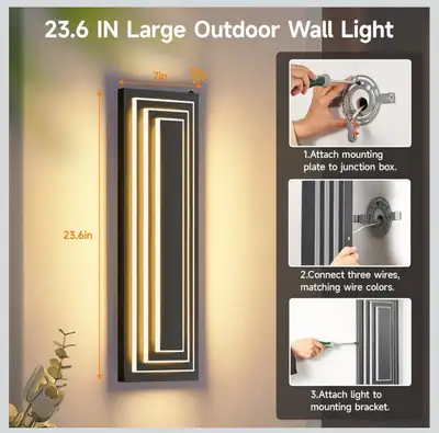 NEUVE Luminaire  Extérieure Dusk to Damn Outdoor Light NEW, View more