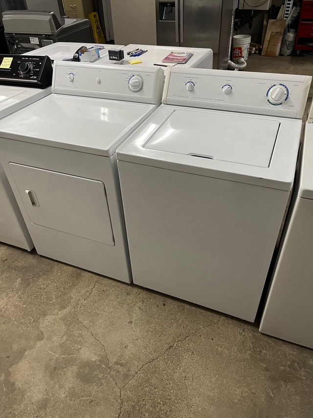 Frigidaire top load washer electric dryer set  in Washers & Dryers in Stratford