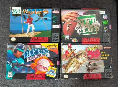 lot jeux super Nintendo snes CIB, View more