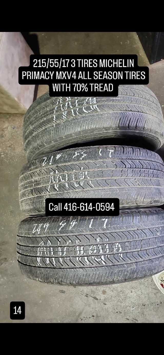 Michelin Primacy MXV4 Tires in Tires & Rims in Mississauga / Peel Region
