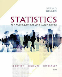 Statistics for Management and Economics 11E Keller 9781337093453
