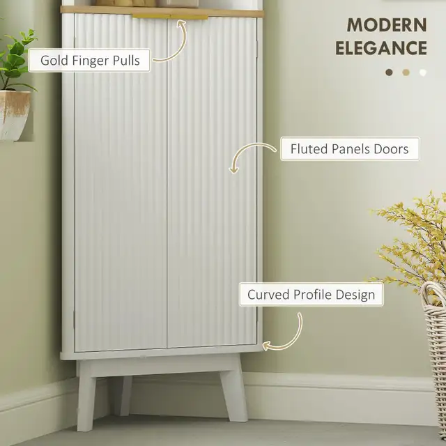 HOMCOM 67" Tall Bathroom Storage Cabinet in Storage & Organization in City of Toronto - Image 5