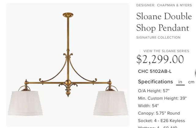Pendant Chandelier in Indoor Lighting & Fans in Gatineau - Image 3