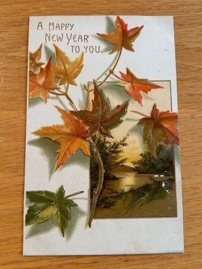 Antique New Year Postcard, View more