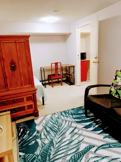 Separate entrance, Privates bathroom and shower, Furnished, 1000$ all included. Pet friendly. 5 minu...