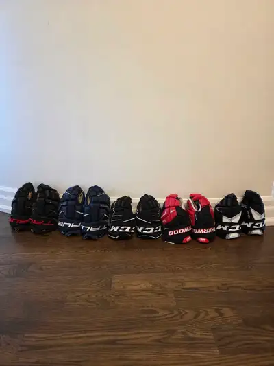 Various Hockey Gloves, View more