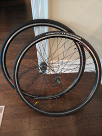 Road bike wheelset, Ultegra hubs and Velocity A23 rims