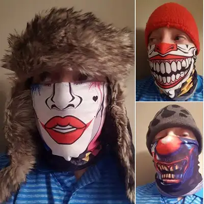 3D Face Mask (Girl / Clowns / Joker / Skull / Others), View more