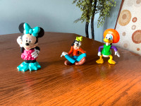 Figurines Disney Minnie mouse+Goofy+Donald duck à collectionner