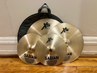 Sabian Cymbal Pack XS20 w/Bag, Hi-Hats, Crash and Ride