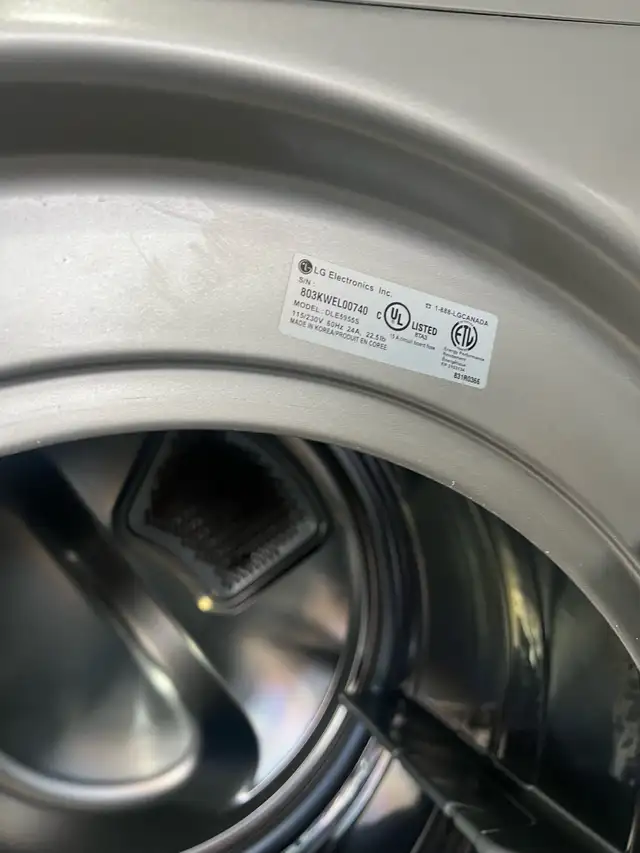 LG 27 w grey front load washer electric dryer set  in Washers & Dryers in Oakville / Halton Region - Image 6
