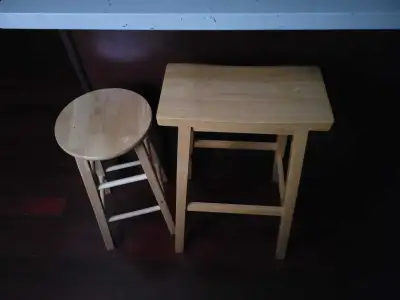 Wooden Stool 2 for $50, View more