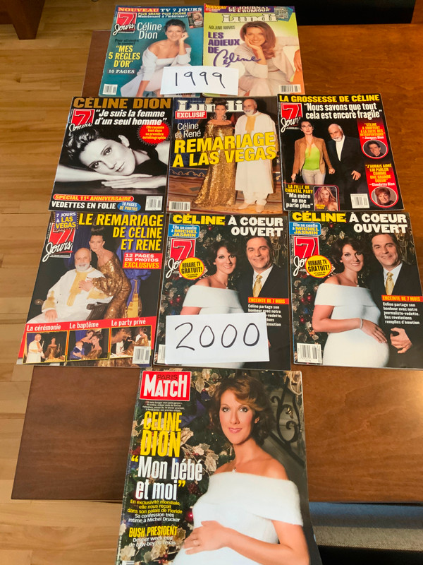 Revues de Céline Dion de 1999 à 2022 dans Art et objets de collection  à Ville de Québec - Image 2