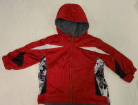 Boys Reversible Red and Grey Fleece Jacket - Size 12-18M