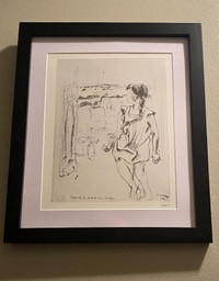 "Esquisse De Porte De Ida A Bretagne" Print by Marc Chagall