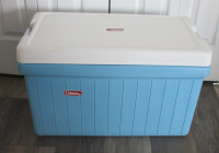 Vintage 1970's Coleman Cooler with Chrome Handles.