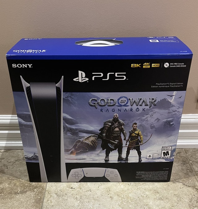 PlayStation 5 digital console with god of war ragnarok ps5 Sony Playstation 5 City of