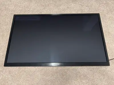 65 inch plasma TV. It’s HD, 1080p and works totally fine. HDMI cable included. Will need a universal...