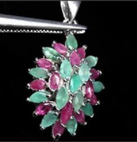 Ruby & Emerald Pendant