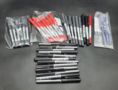 FINE POINT ROLLER BALL PENS 0.5MM NEW, View more
