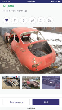 $155,000.00 Mint Condition Red 1964 Porsche 356 C