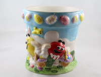 M&M Ceramic Easter Candy Dish or Flower Pot  6" from FTD