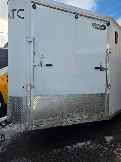 ATC all aluminum 22" plus 6" V-nose for a total length of 28"...This trailer is 1 month old,ATC has...