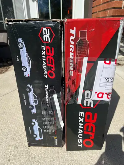 2 Aero Exhaust mufflers with AGRESSIVE sound.