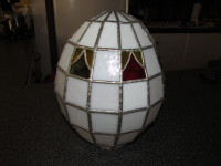 Hand crafted stained glass light shade.