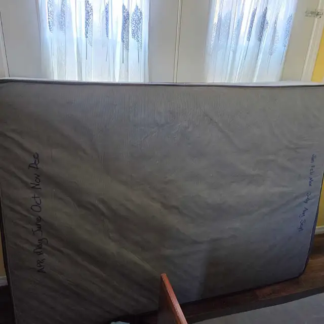 Double mattress with boxspring (the size between Queen and twin) in Beds & Mattresses in Kingston - Image 5